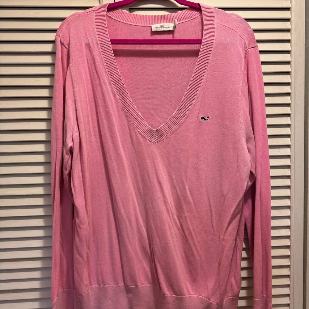 Vineyard Vines Pink Knit Heritage Top